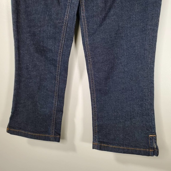 DKNY Jeans Dark Wash Cropped Soho Capri Blue Jeans Size 4 - Picture 4 of 10